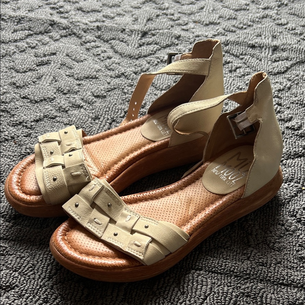 Miz Mooz Beige Women's Sandals